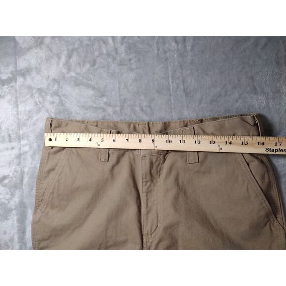 Carhartt Canvas Work Pants Mens 34x30 Tan Brown Relaxed Fit Comfort Outdoor Work - Picture 4 of 11